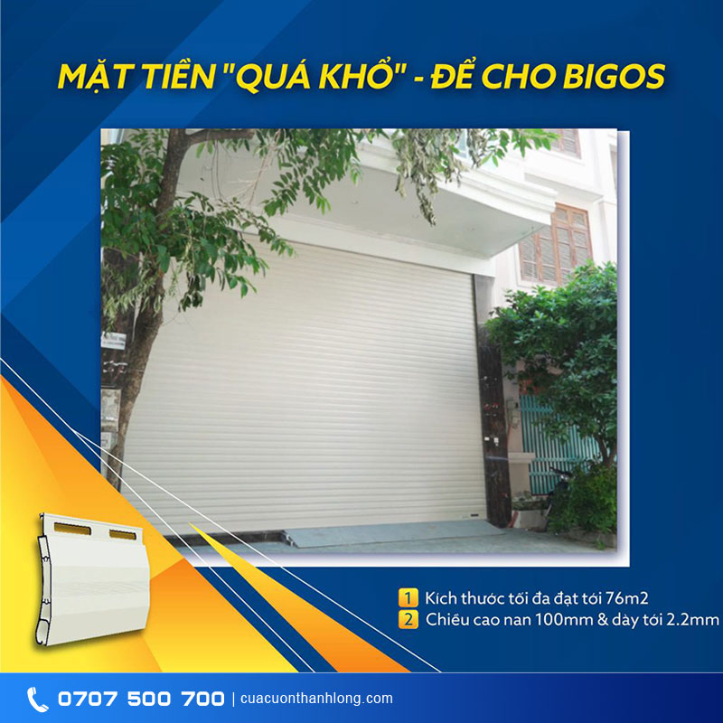 Cửa cuốn nan lớn Austdoor B100s