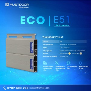 Cửa Cuốn Austdoor  E51 | Cửa cuốn khe thoáng