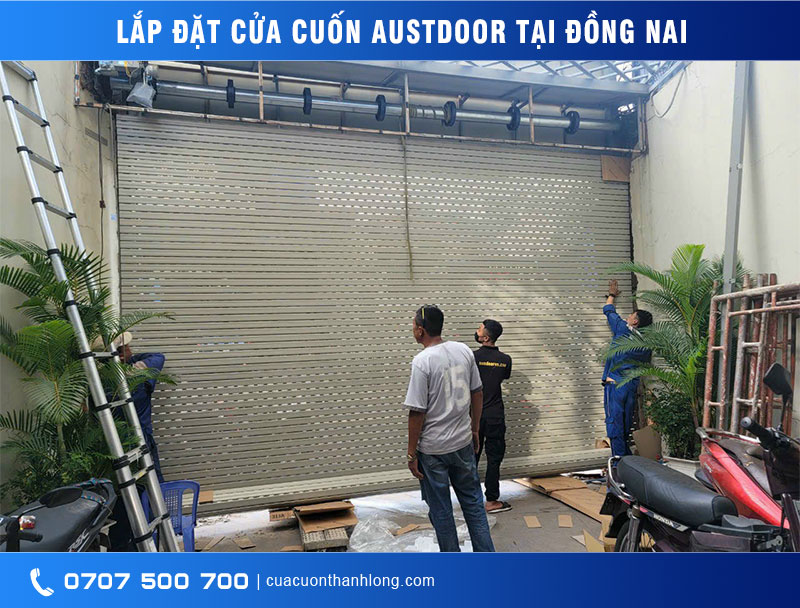 bàn giao công trình cửa cuốn austdoor tại biên hoà đồng nai