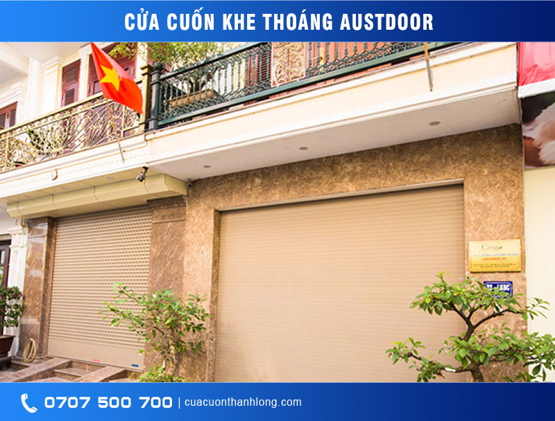 mẫu cửa cuốn khe thoáng Austdoor 