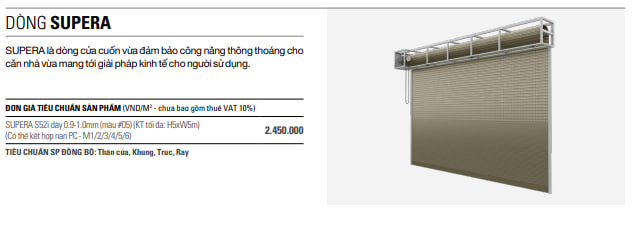 dòng cửa khe thoáng austdoor supera